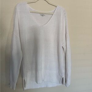 Lucky Brand Women's Cream V-Neck Sweater